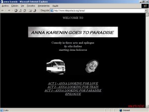 1997 Olia Lialina - Anna Karenin goes to Paradise