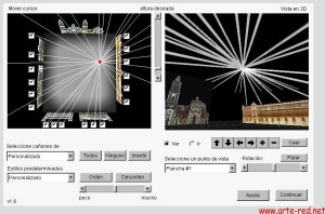 2000 Lozano Hemmer - Alzado Vectorial panel de control