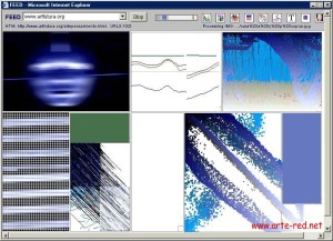 Web de Art Futura con "Feed" de Mark Napier.