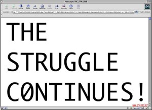 2001 Young-Hae Chang - The Struggle Continues